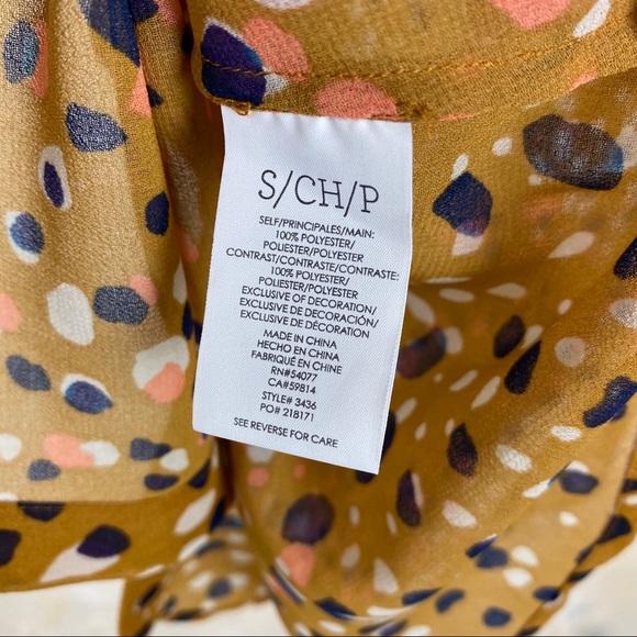 Cabi Cheers Confetti Sleeveless Blouse Shirt 42 - Picture 6 of 6